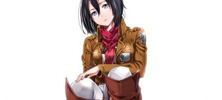 Mikasa Ackerman sexy leather jacket